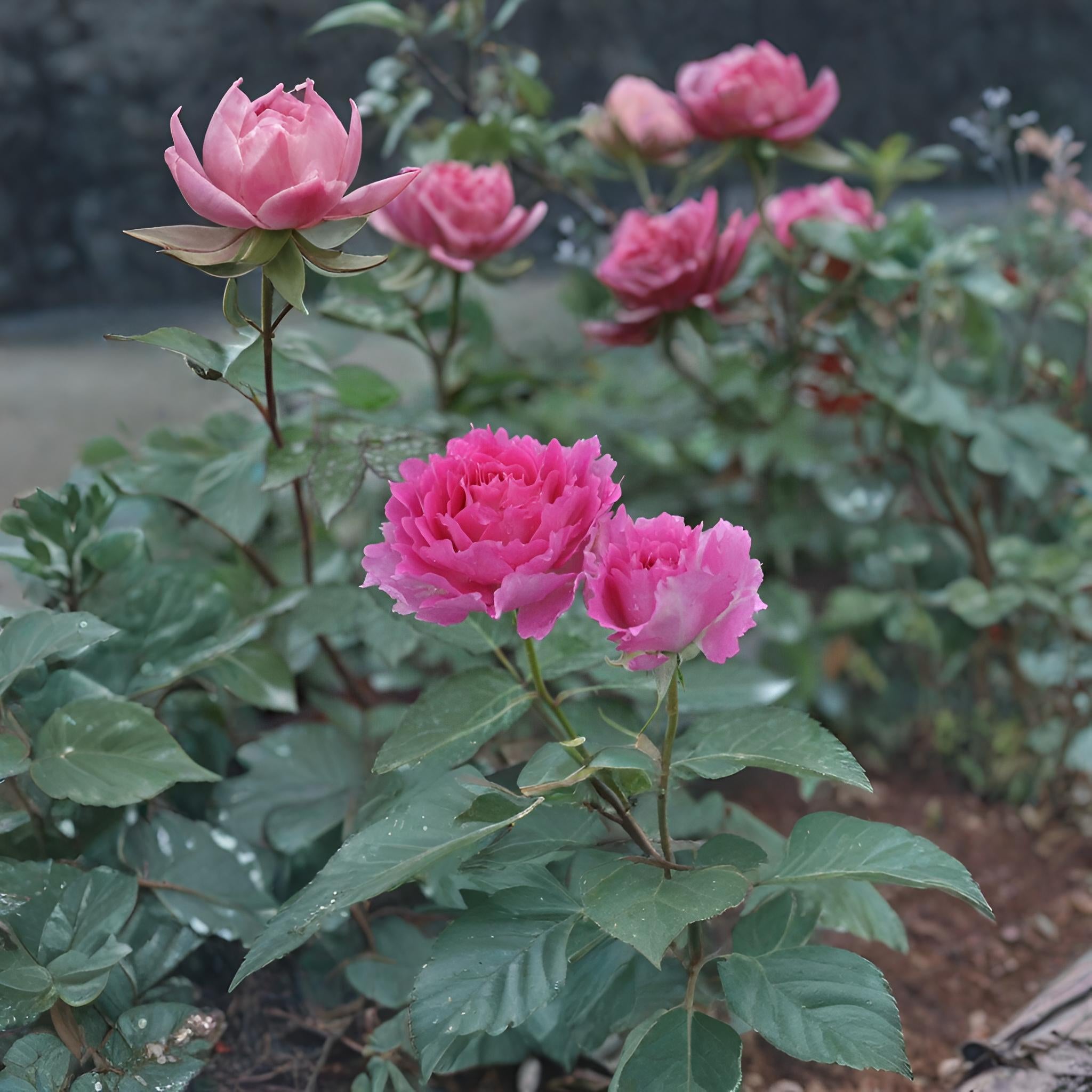 Rose【Scheherazade| シェエラザード】-1.5 Gal OwnRoot | Rare Rose| Strong Fragrance| Award-winning |Ruffle lace| Thornless | 天方夜谭| Sun-tolerant