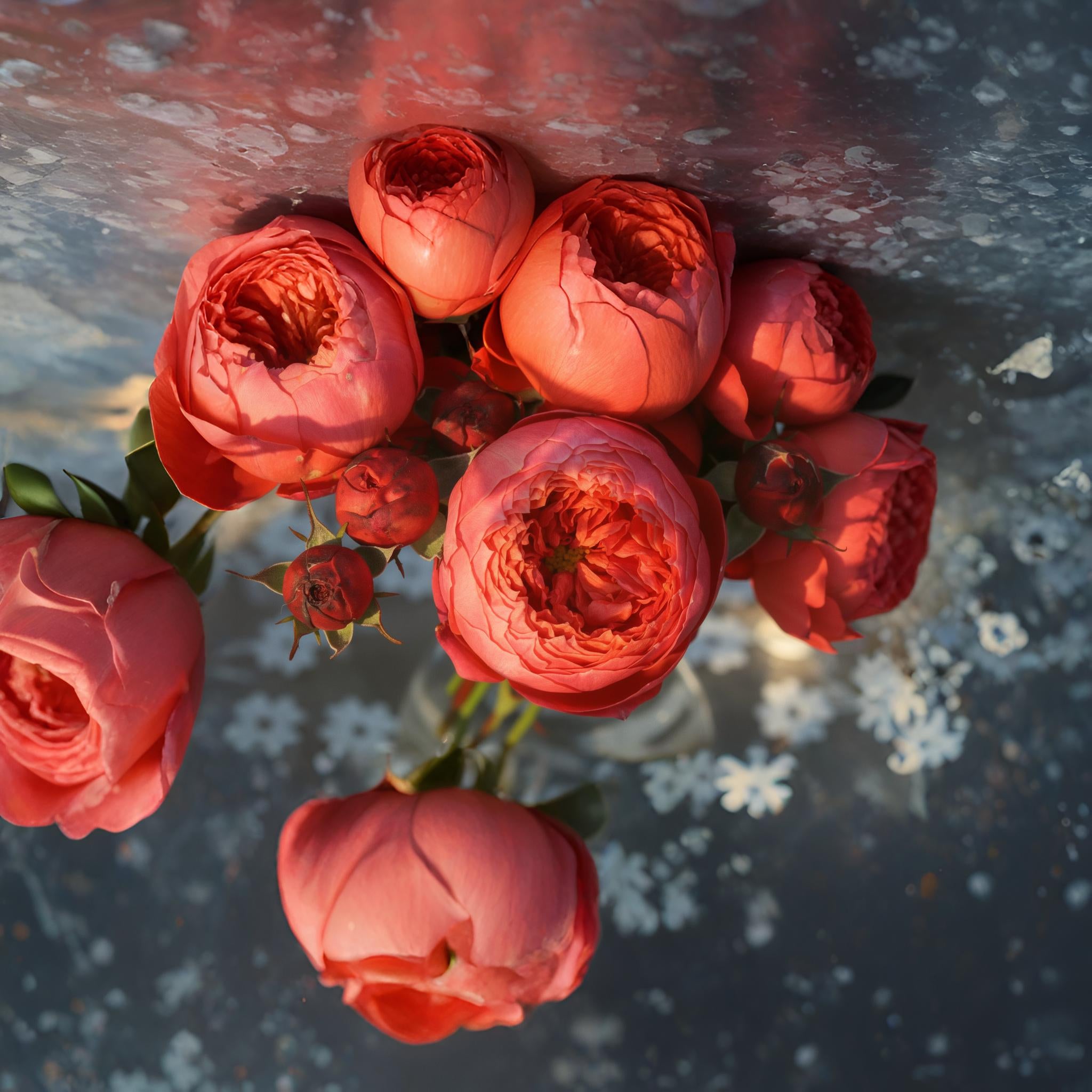 Rose【Vermilion Bowl｜朱砂碗| ZhuShaWan】 1 Gallons size